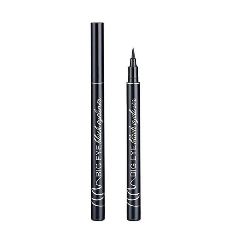 Waterproof, sweatproof, smudge-proof, cool black eyeliner with a fine tip, suitable for cross-border trade and OEM wholesale.